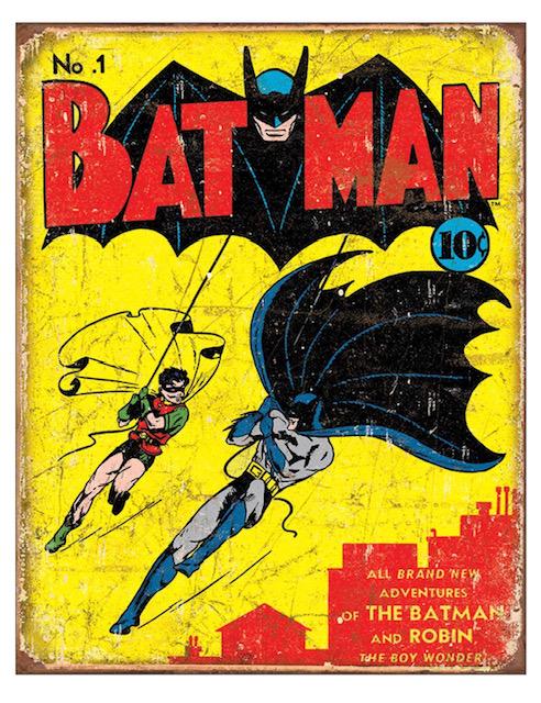 D.C. Comics BATMAN and ROBIN Throwback Metal Sign (1 of 1)