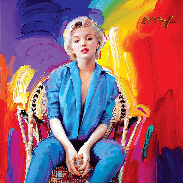 PETER MAX Marilyn Monroe Canvas Art Print (1 of 1)