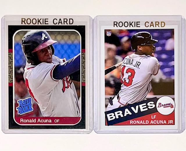 Lot of 2 RONALD ACUNA Jr. Rookie Baseball Cards/HOT (1 of 2)