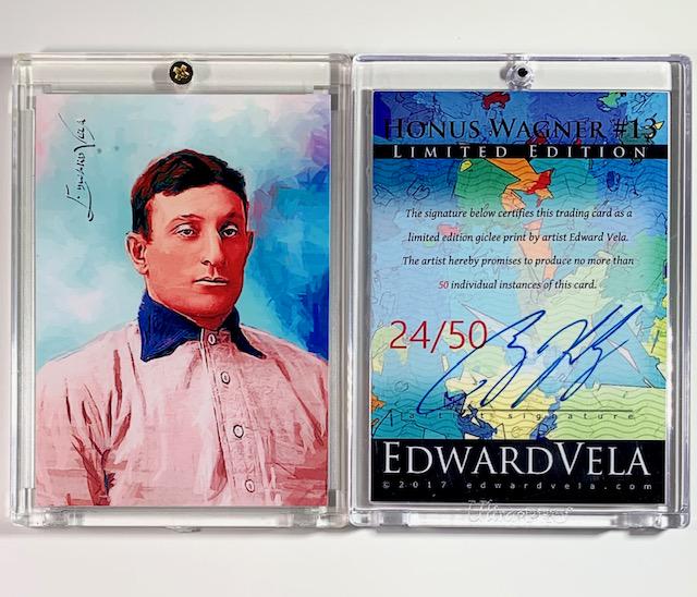 1 of 50 Artist Signed HONUS WAGNER Giclee Art Card (1 of 1)