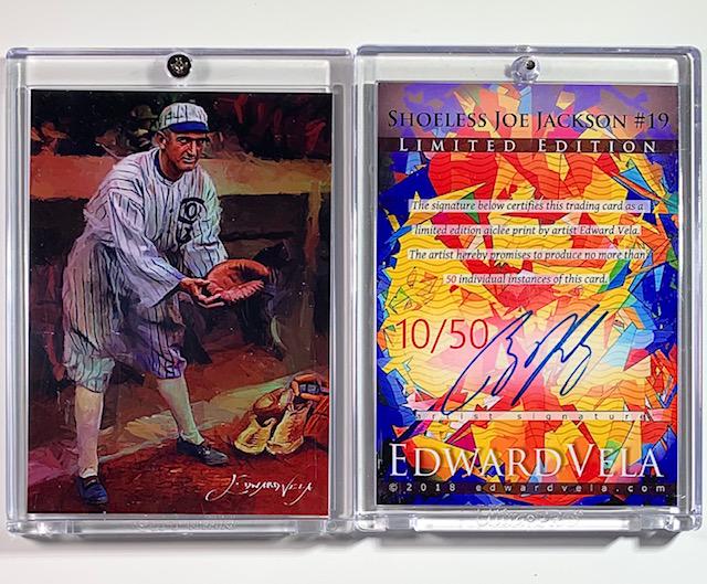 1 of 50 Artst Sgned Shoeless Joe Jackson Giclee Art Crd (1 of 1)