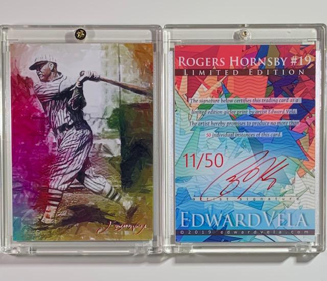 1 of 50 Artist Signed ROGERS HORNSBY Giclee Art Card (1 of 1)