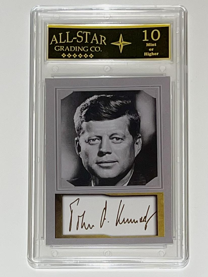 JOHN F. KENNEDY Autograph Edition Studio Portrait Card (1 of 2)