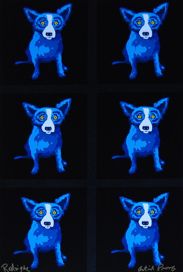 Rodrigue Blue Dog Print Art on Canvas 16 X 24: 16 x 24 / Does Not Come Framed / Shipped out in a Mailing Tube / This is Not an Original Oil / This is a Print