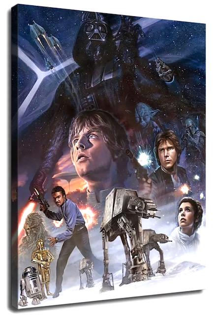 STAR WARS Lobby Card Style Canvas Art Print (1 of 2)