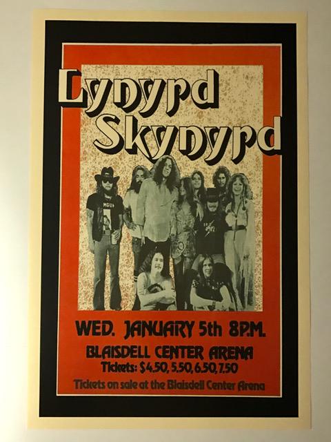 LYNYRD SKYNYRD January 5 th  1977 Concert Poster (1 of 1)