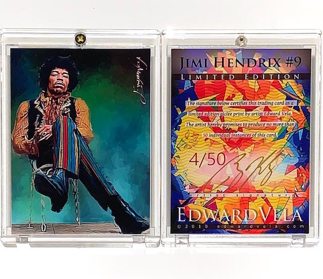 1 of 50 Artist Signed JIMI HENDRIX Giclee Art Card (1 of 1)