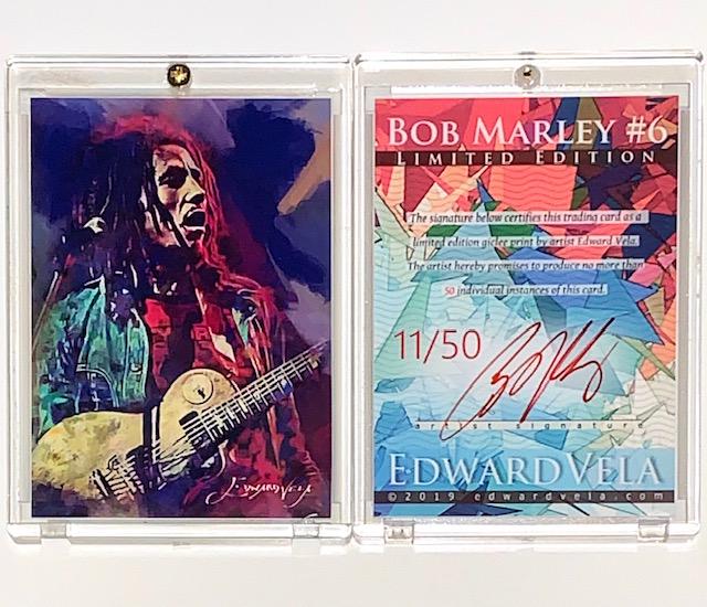 1 of 50 Artist Signed BOB MARLEY Giclee Art Card (1 of 1)