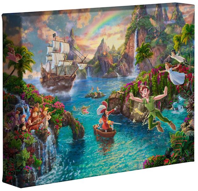 Thomas Kinkade Disney PETER PAN Canvas Art COA (1 of 2)