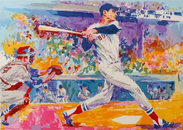 LeRoy Neiman TED WILLIAMS Art on Canvas Print (1 of 1)