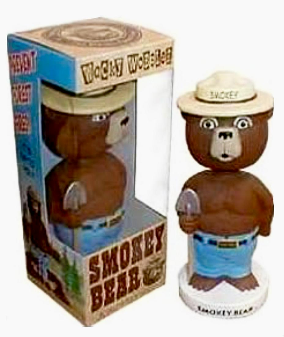 Vintage Retired SMOKEY BEAR Funko Wacky Wobbler in Box (1 of 1)