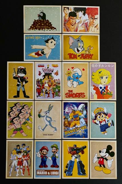 16 Classic Disney/Superhero/Cartoons & Anime Postcards (1 of 2)