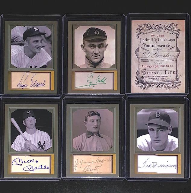 5 Signed D. Gordon Studio Portrait Baseball Cards (1 of 1)