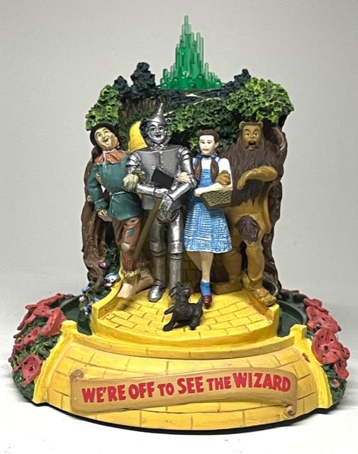 Rare WIZARD of OZ Themed Figural Music Box w/Glass Dome (1 of 5)
