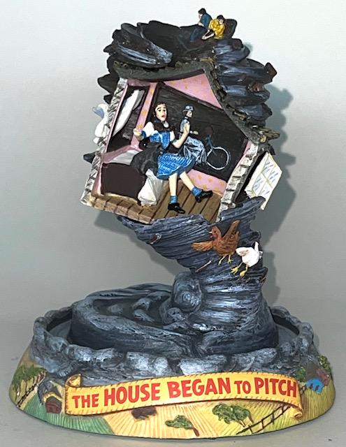 Rare WIZARD of OZ Themed Figural Music Box w/Glass Dome (1 of 6)