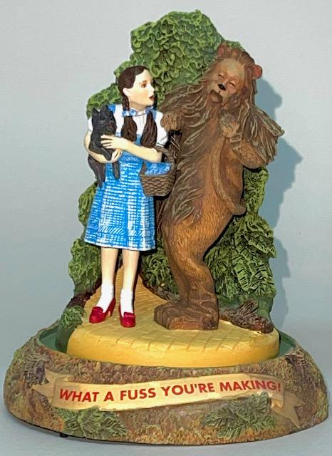 Rare WIZARD of OZ Themed Figural Music Box w/Glass Dome (1 of 5)