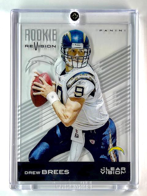 Rare DREW BREES Rookie Revision Football Card (1 of 1)