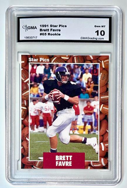 Rare Gem 10 BRETT FAVRE Star Pics Rookie Football Card (1 of 1)