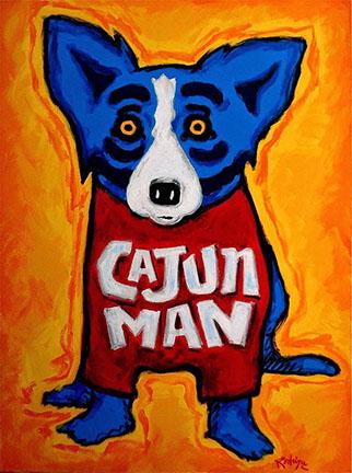 RODRIGUE Blue Dog Art Print on Canvas 16 x 22: 16 x 22 â€“ Does Not Come Framed â€“ Will be shipped out in a Mailing Tube â€“ This is Not an Original Oil â€“ This is a Print