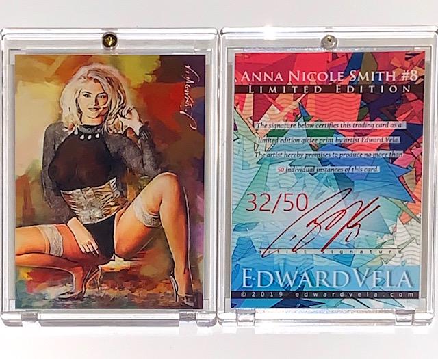 32/50 Artist Signed Playboy ANNA NICOLE SMITH Art Card (1 of 1)