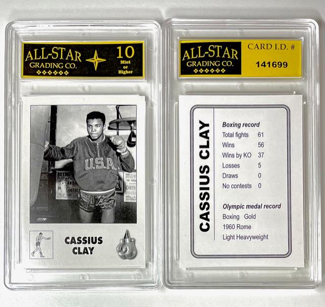 RARE Gem 10 Muhammad Ali CASSIUS CLAY Resume Promo Card (1 of 1)