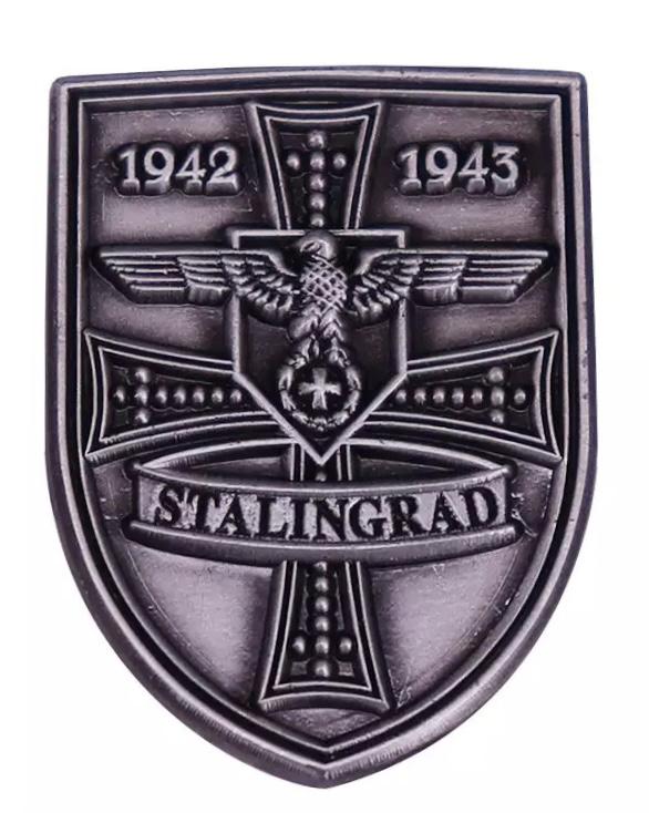 Dated 1944-1945 WW2 German Shield Uniform Pin (1 of 1)