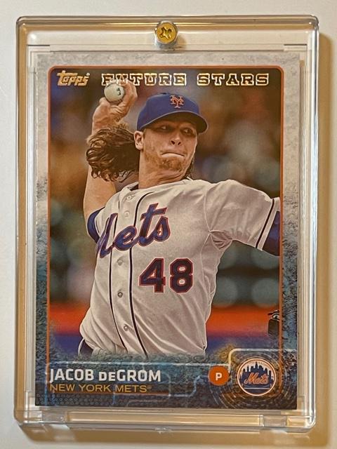 Jacob DeGrom Topps Future Stars Rookie Baseball Card (1 of 2)