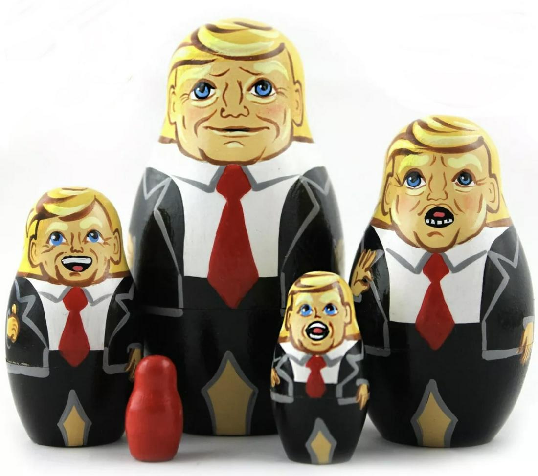DONALD TRUMP Russian Made Nesting Dolls (1 of 2)