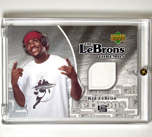 Rare LEBRON JAMES Event Worn Threads Basketball Cards (1 of 2)