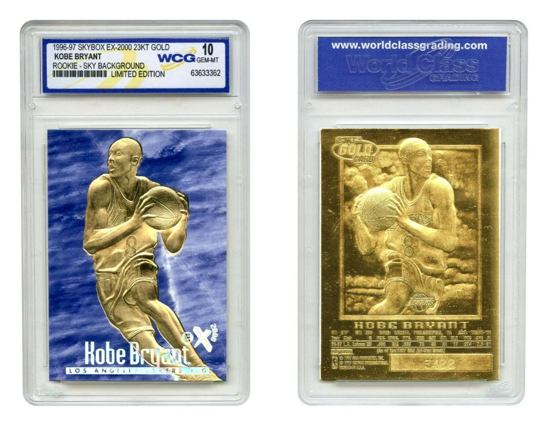 KOBE BRYANT 23kt Limited Edition Skybox Rookie Card (1 of 1)