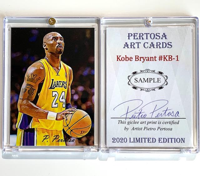 KOBE BRYANT Artist Signed SAMPLE Art Basketball Card (1 of 1)