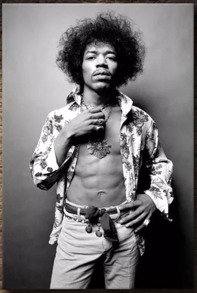 Awesome JIMI HENDRIX Canvas Art Print 16 x 24: Unbelievable Quality / This is an Art Print on Canvas with Vivid Colors and Measures 16 x 20 â€“ Mailed in a Shipping Tube