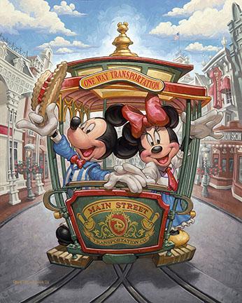 Disney Mickey & Minnie Mouse Canvas Art Print: 16 x 20 â€“ Does Not Come Framed â€“ Mailed in a Mailing Tube