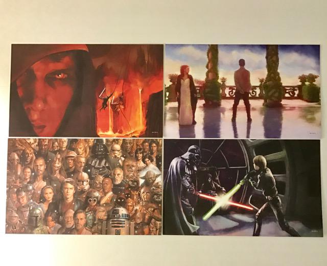 Lot of 4 STAR WARS Saga Color Lithographs â€“ Group 2 (1 of 1)