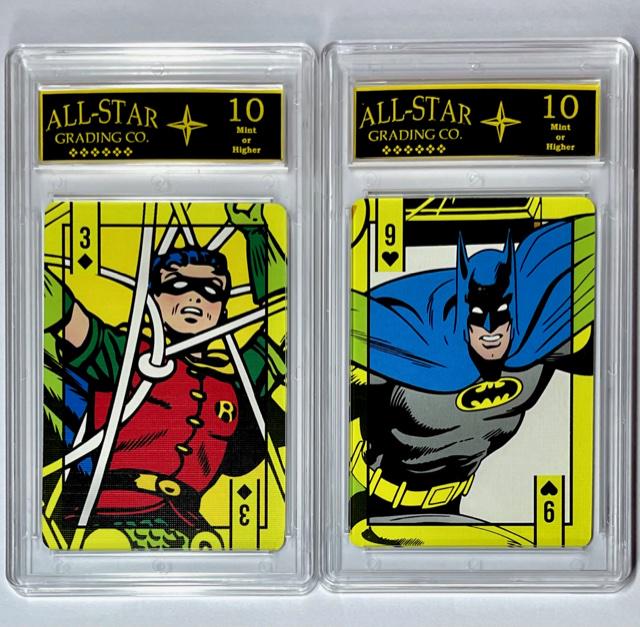 Rare Lot of 2 Vintage DC Comics BATMAN and ROBIN Cards (1 of 2)