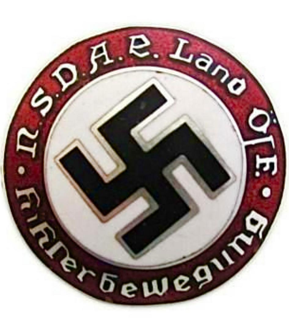 WW2 Nazi German Austrian Hitler Movement Enameled Pin: Multiple Photos Posted - This item came from an Estate Sale Liquidation / The Previous Owners Claimed they were Surplus items but We do not know for sure therefore they are being Sold as Reproductions