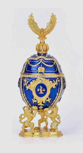 FABERGE Imperial Studded & Enameled Egg with Eagle (1 of 5)