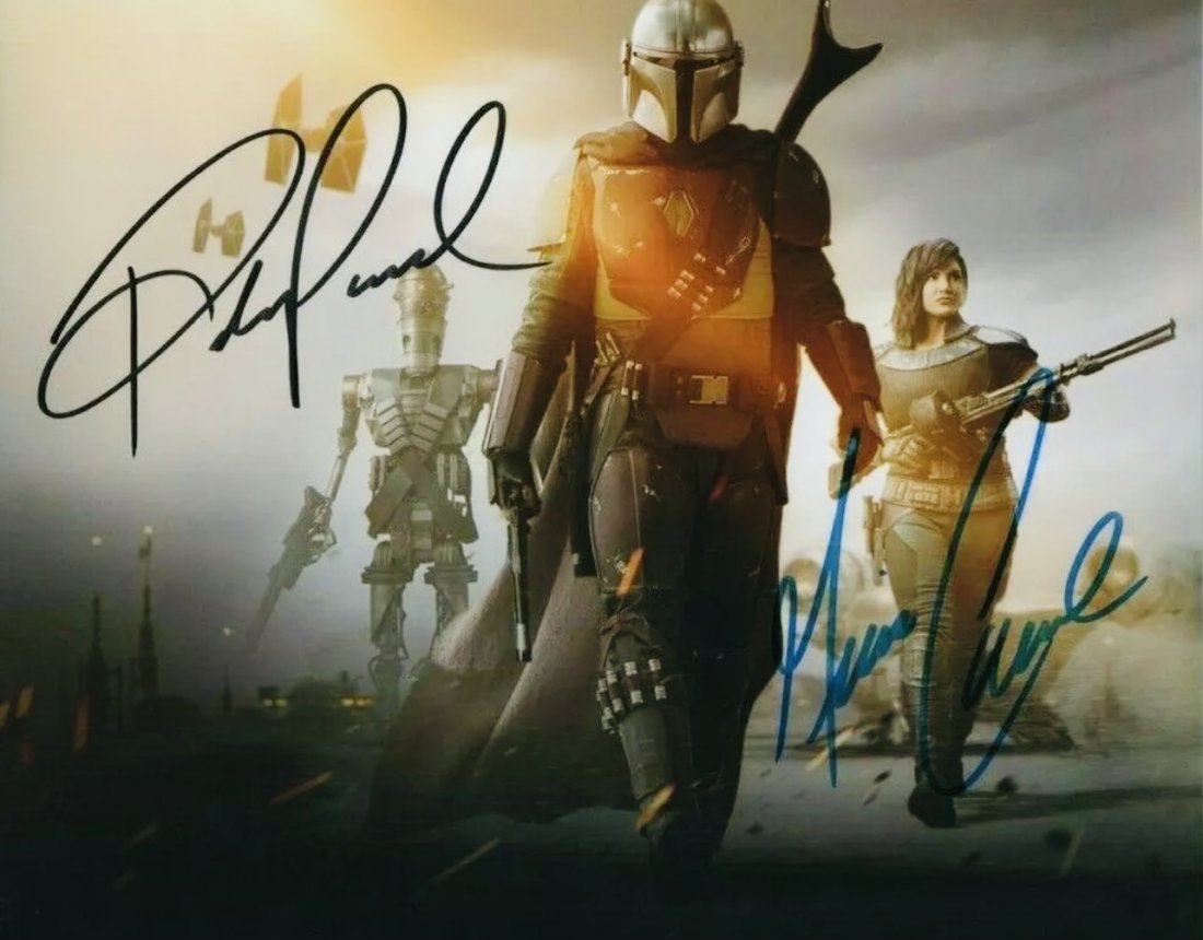 Star Wars The MANDALORIAN 8 x 10 Cast Signed Photograph (1 of 1)