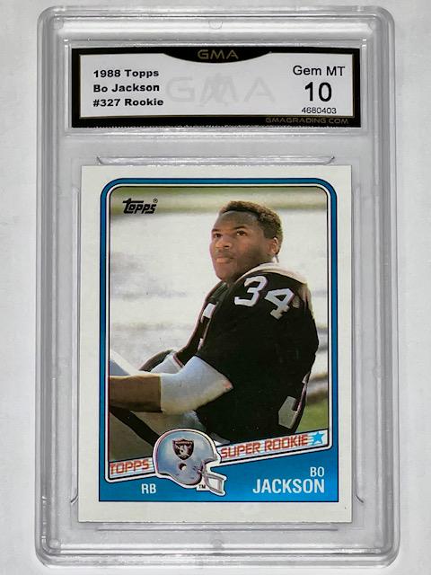 Gem Mint 10 BO JACKSON Rookie Football Card (1 of 2)