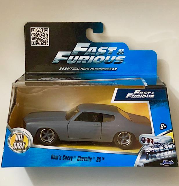 Sealed FAST and FURIOUS Movie Die-Cast Car by JADA Toys: Doms Chevy Chevelle SS â€“ Never Removed from Original Packaging â€“ Retired Car â€“ Multiple Photos Posted