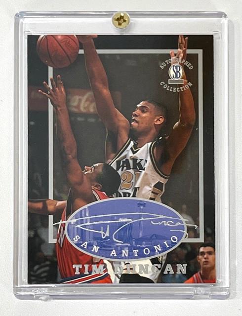 1997 TIM DUNCAN Autographed Collection Rookie Card (1 of 2)