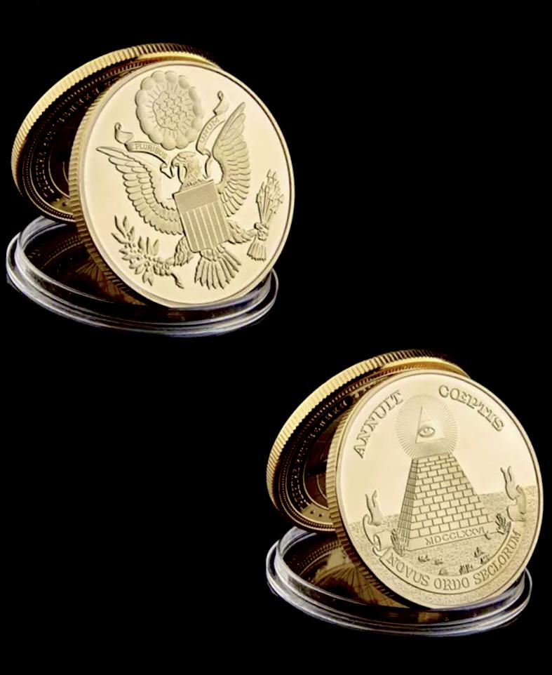 1oz Gold Clad Masonic Seeing Eye of Providence Coin (1 of 2)