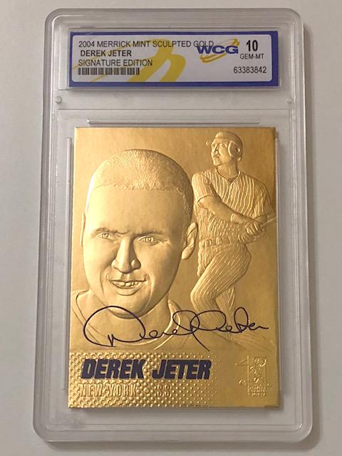 DEREK JETER Signature Edition 23kt Gold Baseball Card (1 of 1)