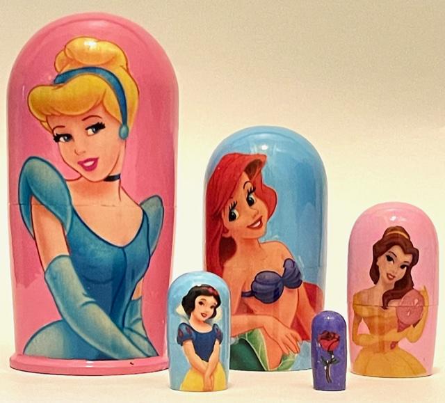 Walt Disney CINDERELLA Russian Nesting Dolls: Stunning Condition