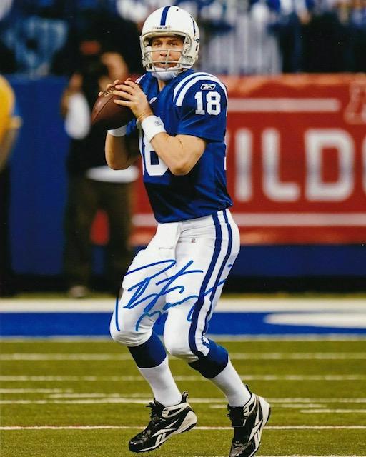 PEYTON MANNING Rookie Season 8 x 10 Autographed Photo: This is a Facsimile Autographed Reprint Photograph - Measurements