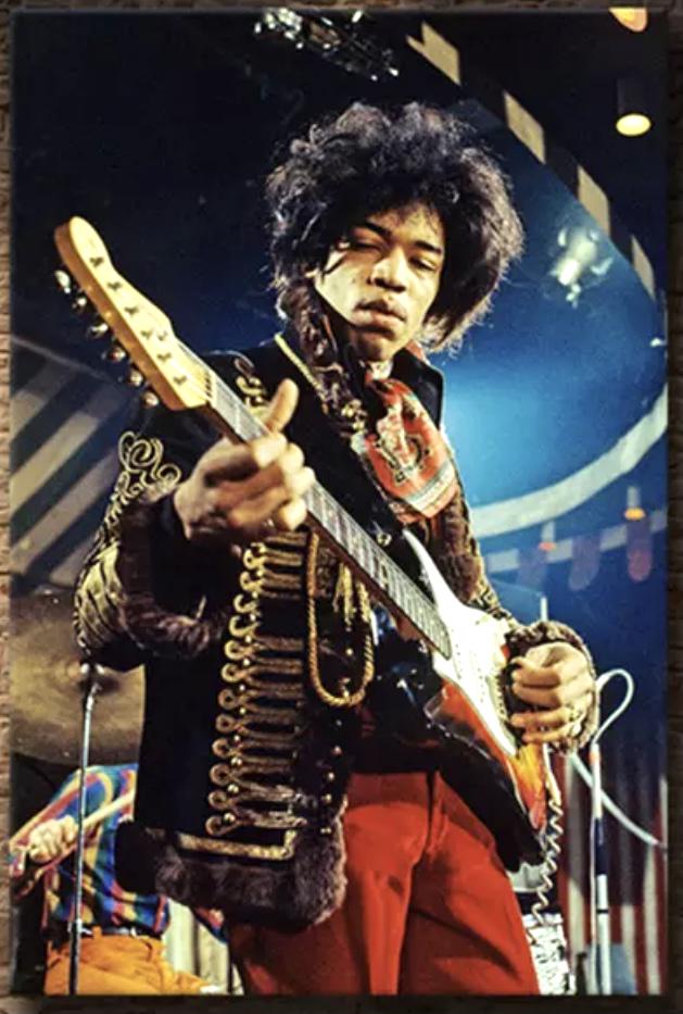 Awesome JIMI HENDRIX Art on Canvas 16 x 20: Unbelievable Quality / This is an Art Print on Canvas with Vivid Colors and Measures 16 x 20 â€“ Mailed in a Shipping Tube