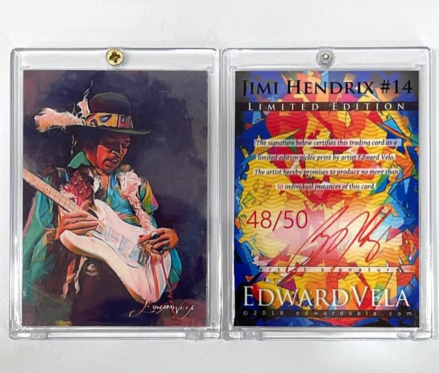 1 of 50 Artist Signed JIMI HENDRIX Giclee Art Card (1 of 1)