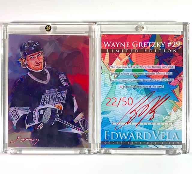 1 of only 50 Made Artist Signed WAYNE GRETZKY Art Card (1 of 1)