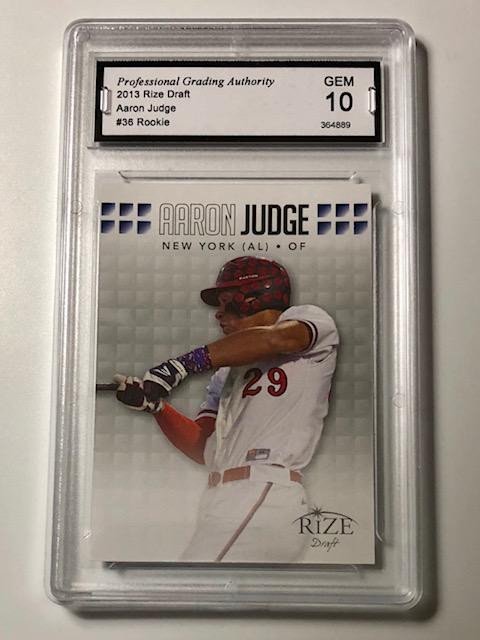 Gem Mint 10 AARON JUDGE Rookie Baseball Card (1 of 1)