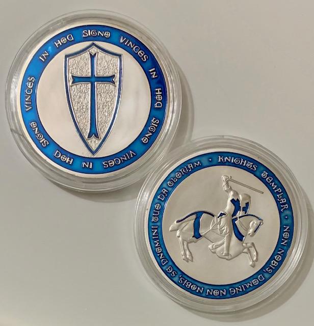 1oz Silver Clad Freemason Knights of Templar Coin (1 of 1)